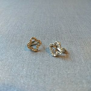 Sparkle clover rhinestone earrings